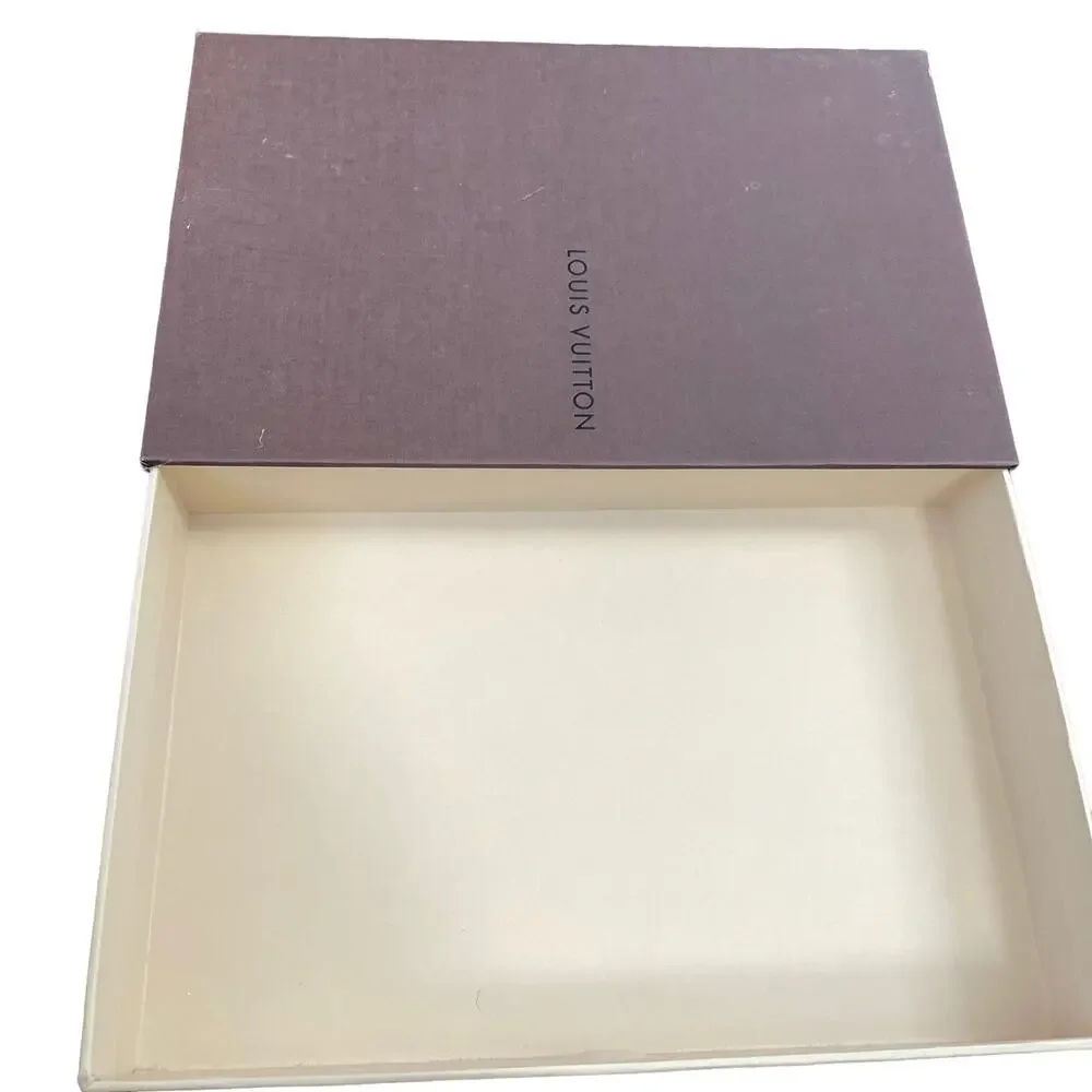 Louis Vuitton Gift Box Storage Drawer Style Slide Out Brown Small Authentic 8